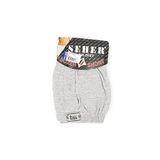 Seher 4 Adet Gri Renk Penye Boxer Gri M