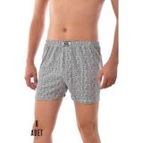 Seher 6 Adet Seher Erkek Pamuklu Desenli Boxer - Gri