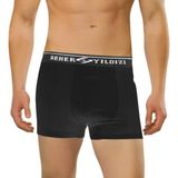 Seher 6'lı PaketSeher Yıldızı Erkek Boxer Likralı Boxer - 2XL - Siyah