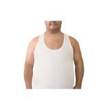 Seher Erkek Battal Beyaz Pamuklu Penye Atlet, 7XL Beden, 6'lı Set
