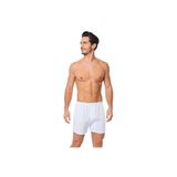 Seher Erkek Beyaz 6'lı Paket Penye Paçalı Boxer, XL Beden