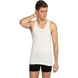 Seher Erkek Beyaz Askılı 12'li Paket Ribana Spor Atlet - M