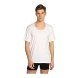 Seher-Erkek Beyaz Yarım Kollu Bisiklet Yaka Pamuk Penye Atlet 6'lı (BEYAZ / 4XL)
