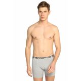 Seher Erkek Boxer, Gri, 6'lı Paket, Likralı Pamuk, 2XL Beden