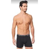Seher Erkek Boxer, Siyah, Likralı Pamuklu, L Beden