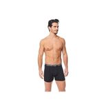Seher Erkek Boxer, Siyah,%92 Pamuk%8 Likralı, 3'lü Paket, M Beden