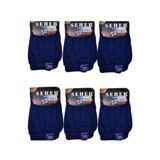 Seher Erkek Penye Boxer, 6'li Paket, Lacivert, M Beden