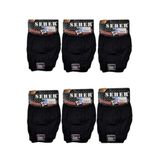 Seher Erkek Penye Boxer, 6'li Paket, Siyah, L Beden