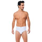 Seher Erkek Slip Külotu, 12'li Paket, Beyaz, S Beden