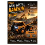 Seher Hediyelik Eşya MİNİDAMPERLİ KAMYON UZAKTAN KUMANDALI 1:64 ÖLÇEK METAL ALAŞIMLI İNŞAAT SETİ