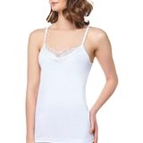 Seher Kadın Beyaz Ip Askı Hazır Yaka Atlet,%100 Pamuk, 2XL Beden, 12 Adet Set