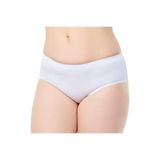 Seher Kadın Ribana Bato Külot,%100 Pamuklu, Büyük Beden, Beyaz, 2XL, 12'li Set