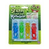 Seher Oyuncak Çek Fırlat Esnek Uçan Kurbağa - 4'lü Set Yapışkan Sapan Kurbağalar