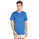 Seher Sıfır Yaka Kısa Kollu Erkek Fanila Atlet, Saks, XL, 4'lü Set