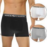 Seher Yıldız 6'lı Paket Erkek Likralı Elastan Boxer Külot Renkli - M