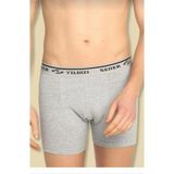 Seher Yıldızı 0060 Seher Yıldızı Erkek Likralı Tekli Boxer - 2XL - Gri