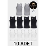 Seher Yıldızı 10'lu Paket Çok Renkli %100 Pamuklu Ribana Erkek Spor Atlet - Yüzücü Kesim - Özel İmalat Uyku Bandı Hediyeli
