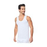 Seher Yıldızı 12'li Paket Seher Yıldızı %100 Pamuk Klasik Penye Erkek Atlet - Beyaz - 3XL