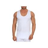 Seher Yıldızı 3’lü Paket Klasik Penye Erkek Askılı Atlet - Beyaz - 2XL