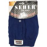 Seher Yıldızı 6 Adet Lacivert Seher Yıldızı Penye Düz Boxer 0008 - 2XL