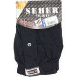 Seher Yıldızı 6 Adet Siyah Seher Yıldızı Penye Düz Boxer 0008 - XL