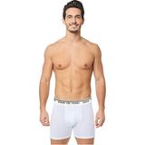 Seher Yıldızı Erkek 6'lı Likralı Boxer - Beyaz