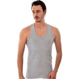 Seher Yıldızı Erkek Askılı Klasik Atlet, Gri, XS Beden, 6 Adet Set