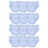 Seher Yıldızı Erkek Çocuk Slip Külot Beyaz 12 li Paket Beyaz 11-12 Yaş