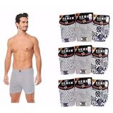 Seher Yıldızı Erkek Desenli Boxer 007 - 12 Adet M Karışık Renk
