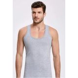 Seher Yıldızı Erkek Gri Penye Atlet 6'lı Paket ( ) - 2XL