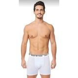 Seher Yıldızı Erkek Likralı Boxer 060 - 3 Adet - M - Beyaz
