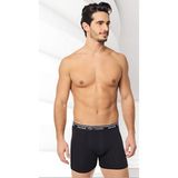 Seher Yıldızı Erkek Likralı Boxer 6'Lı Paket - Siyah