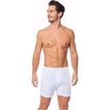 Seher Yıldızı Erkek Paçalı Boxer Don Düz Desenli Beyaz Renk 6 Adet Paket - 2XL