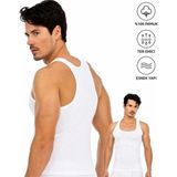 Seher Yıldızı Erkek Sporcu Atlet Slim Fit Esnek Ter Emici Günlük - XL - Beyaz