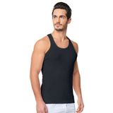 Seher Yıldızı İç Giyim 12li Erkek Penye Askılı Renkli Atlet 3XL Siyah
