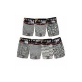 Seher Yıldızı Karışık Desenli Erkek Boxer 6'lı Paket Pamuklu İç Giyim Karışık L