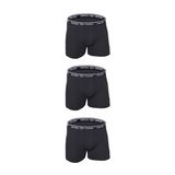 Seher Yıldızı Likralı Erkek Boxer 0060 3 Lü | Siyah