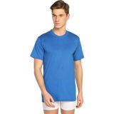Seher Yıldızı Poky Erkek Sıfır Yaka Yarım Kollu Penye 6'lı Fanila Atlet - 2XL - Mavi