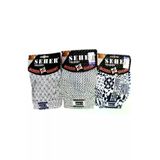 Seher Yıldızı PRA-1534342-778301 Erkek Beyaz 3'lü Pamuklu Boxer