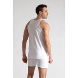 Seher Yıldızı SER0001 6'lı Erkek Penye Atlet - Beyaz - 2XL