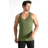 Seher Yıldızı SER0001 6'lı Erkek Penye Atlet - Koyu Haki - XL
