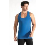 Seher Yıldızı SER0001 6'lı Erkek Penye Atlet - Mavi - 2XL