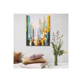Şehir Gold El Yapımı Yağlı Boya Tablo 85x105cm