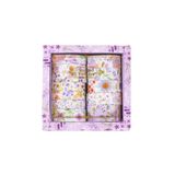 Şehir Online Mağazacılık Mor Broken Flowers 10'lu Washi Tape Seti - Estetik Çiçek Desenli Dekoratif Kağıt Bant Seti