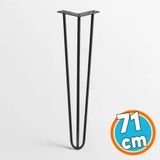 Sehpa Ayağı 71 Cm Siyah Metal Tekli Masa Ayağı Dayanıklı Mobilya Destek Ayağı Yükseltici Model