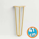 Sehpa Masa Ayağı 41 Cm Gold Altın Metal Tekli Dayanıklı Mobilya Destek Yükseltici Ayak Modeli