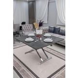 SEHPAM AKILLI Akıllı Sehpa Home Üst Tabla Mdf Kartal Alt Mekanizma Krom Kaplama