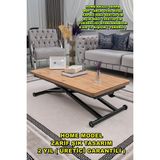 Sehpam Akıllı Home Üst Tabla Mdf Efesçam Oval Köşe Alt Ayak Siyah - SİYAH
