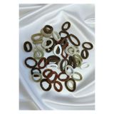ŞEHRAZAT HANDMADE TASARIM 6LI KARIŞIK RENKLİ LASTİK HAVLU TOKA SETİ