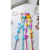 ŞEHRAZAT HANDMADE TASARIM 6LI UNİCORN RENKLİ KELEBEK POSTİŞ MANDAL TOKA